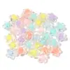 Acrílico Estrela de Cinco Pontas Coração Flor Pequena Contas Transparentes Foscas Contas DIY Acessórios para Joias Contas por Atacado
