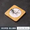 Nuevo Posavasos de Té Aislante del Calor y Absorbente de Agua, Accesorio Antiescarcha para Juego de Té Kung Fu, Portavasos de Café Creativo, Base para Tetera de Cerámica