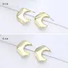 Pendientes de Lujo de Gama Alta con Forma de C Transfronterizos Europeos y Americanos Accesibles para Mujer Estilo Ins Celebridad de Internet Diseño de Gama Alta Asimétricos Versátiles