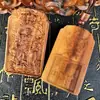 Colgante Durazno Trueno Zhong Kui Tabú de Micro-Piedra Púrpura Espada del Dragón de los Cinco Truenos Emperador Verdadero Wu Wang Lingguan Colgante Dorado Joyería