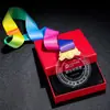 Medalla de Competencia Maratón Cristal Metal Listado Fútbol Baloncesto Competencia Graduación Memorial Juegos Medalla de Honor