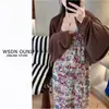 Chal de manga murciélago estilo Zhang Ruonan Cárdigan minimalista de nicho para protección solar Chal de manga murciélago estilo perezoso francés