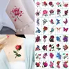 30 flor mariposa punto al por mayor pequeño fresco lindo pegatinas de tatuaje transferencia a pegatinas de tatuaje OEM