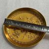 Oro Antiguo Daqing Qianlong regalo real plato de crisantemo de otoño plato hogar decoración artesanal hogar colección antigua venta al por mayor