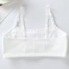 Ropa Interior para Chicas de Secundaria, Sujetador Camisola de Algodón Puro, Sujetador Bandeau Transpirable Anti-Golpes de Cobertura Completa para Chicas de Preparatoria