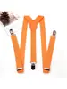 2.5CM nuevo tirante para adulto unisex tirante moda moderno color liso tirante elástico clip de tirante