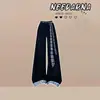 Verão 2026 Novo Doce Estilo College Gola de Marinheiro Manga Curta Camiseta Patchwork Xadrez Casual Calça de Perna Larga Conjunto de Duas Peças