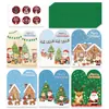 Tarjeta de Navidad, tarjeta de felicitación navideña de alta gama, tarjeta de bendición con mensaje con juego de sobres
