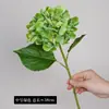 Flor de Hortênsia Artificial 3D de Haste Única com Toque de Luxo para Decoração de Casa Sala de Estar Arco de Casamento Flor Falsa Atacado Transfronteiriço