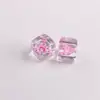 Cor de gelo transparente núcleo tingido furo inclinado contas quadradas de 13MM pulseira DIY corrente de celular acessórios de joalheria materiais de contas artesanais