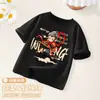 Camiseta de Manga Curta Infantil Verão 2025 Nova Blusa para Meninos Verão Algodão Manga Meia-manga Menino Grande Vestido de Verão Branco