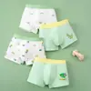 Calzoncillos Boxer Transpirables de Dibujos Animados para Niños, Ropa Interior Amigable con la Piel, Sin Apretarse, Boxer para Niños, Algodón Peinado, Ropa Interior Cómoda para Bebé