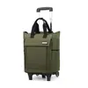 Bolsa de Compras, Bolsa Carrito con Ruedas Universales, Tirable y Transportable, Repelente al Agua, Pequeña, Mediana y Mochila Escolar con Carrito para Estudiantes Universitarios, Bolso de Hombro para Viaje