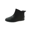 Botas de lluvia de moda transfronterizas para mujer, zapatos de goma antideslizantes para cocina, forrados de felpa para abrigar, adecuados para usar al aire libre, estilo coreano, versátiles, impermeables e ideales para lavar el coche