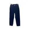 Jeans Delgados Elásticos Rasgados para Mujer, Adelgazantes Tallas Grandes para Chicas Curvilíneas, Largo Cropped para Primavera y Otoño, Pantalones de Cintura Alta Rectos Holgados