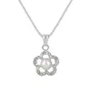 Collar de Camelia Estilo Coreano para Mujer, Colgante Único de Pétalo Exagerado, Cadena para Clavícula Estilo Ins Recubierta de Oro PVD de Acero de Titanio