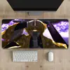 Mouse Pad Anime Demon Slayer, Tapete de Mesa Extra Grande, Espessado, Borda Travada, Resistente a Manchas, para Uso em Jogos e Escritório, Tapete de Computador