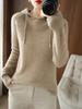 Blusas Femininas Capuz Solto Chapéu Tricotado Inverno Suéter Pulôver Roupa Exterior Moletom Liso Jaqueta Tricotada Emma Laranja