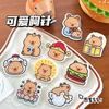 Broche Pingente Original de Capivara Fofa terno Bolsa Coração de Menina Acessórios de Decoração de Roupas Chaveiro Cartoon Pendurado