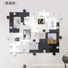 Quebra-Cabeça Feltro Adesivos de Parede Parede de Fotos Decoração DIY Sala de Estar de Alto Padrão Decoração de Arranjo de Parede de Fundo Quadro de Cortiça Criativo