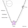 Collar Transfronterizo de Joyería con Goteo de Aceite Flor de Margarita Pequeña Corona Dulce Colgante de Mariposa Cadena para Clavícula Collar de Acero Inoxidable para Mujer