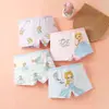 Roupa íntima infantil transfronteiriça, algodão puro, Classe A, cuecas boxer para meninas, calcinhas triângulo com desenho para meninas mais velhas, roupa íntima infantil em estoque para atacado