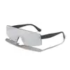 Gafas de sol sin montura estilo europeo y americano para hombre y mujer, personalizadas de una sola pieza para deportes al aire libre, ciclismo, parasol, gafas de sol