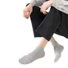 Calcetines de verano ultradelgados para hombre, calcetines cortos finos de seda de morera, resistentes al olor, transpirables, calcetines de media pantorrilla, calcetines de verano sin costuras transpirables de malla