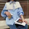 Chal Pequeño Vintage con Cordones Chaleco Estampado para Mujer Chaleco de Mujer Camisa de Combinación Primavera y Verano Protección del Cuello Habitación con Aire Acondicionado Abrigo Pequeño