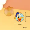 Accesorios de Dibujos Animados Periféricos Mickey Minnie para Manualidades Pato Donald Llavero de Aleación con Goteo de Aceite Decoraciones para Bolsos Colgantes