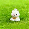 Paisaje en Miniatura Creativo Lindo Oso Cafetero Muñeco Caja Ciega DIY Accesorios de Decoración Adornos Pequeños para Coche Escritorio