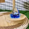 Figurita de Acrílico Rellena de Aceite Oceánica Titanic Velero Botella de Arena Movediza Adorno de Escritorio Decoración Pequeña Regalo de Temporada de Graduación