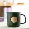 Taza de Pieza de Sello de Cobre Recto Taza de Esmalte Cerámico para el Hogar Taza de Agua Simple Taza de Café Taza Personalizada LOGO Imprimible