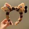 Diadema Especial para Lavar la Cara, Diadema Divertida de Otoño e Invierno con Diseño de Oso Lindo, Cinta para el Pelo, Horquilla, Accesorios para el Pelo, Tocado de Felpa