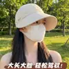 Sombrero de Sol de Ala Ancha para Mujer, Gorra de Sol de Ala Ancha para Cubrir el Rostro en Verano, Anti-UV, Secado Rápido, Transpirable