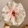 Goma para el Pelo de Rayas Estilo Francés Niña de las Hadas Moño Sujetador de Pelo Coleta Dulce Accesorio Elegante para el Cabello