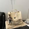 Mochila Transfronteiriça Moda Feminina Design de Nicho Bolsa de Balde Portátil Estilo Coreano Mochila Escolar para Estudante Mochila de Viagem