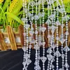 Cadena de Hilo Cadena de Cuentas de Platillo Volador Colorido Transparente Decoración de Boda Cadena de Cuentas Hecha a Mano Decoración de Árbol de Navidad de Cristal Cortina de Cuentas