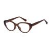 Gafas de sol retro de color marrón con forma de ojo de gato sin maquillaje, en línea, para estudiantes de moda, cara cuadrada, miopía fina, se pueden equipar con luz anti-azul.