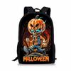 Noche de Halloween estudiantes de primaria 44 cm 17 pulgadas bolso de hombro para niños DIY estampado completo moda una generación de cabello