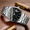 Auténtico de Moda Tendencia Acero Correa Hombres Calendario Impermeable Correa Reloj Reloj Taobao Aliexpress Modelo Más Vendido