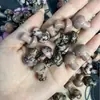 Adornos de Mini Hongos de Cristal Natural de 2 cm Transfronterizos Lapis Lázuli Amatista Ojo de Tigre Cristal Hongo Venta al por Mayor