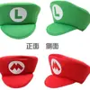 Sombrero de Baile de Halloween Sombrero Súper Mary Sombrero Mario Sombrero Rojo Show Sombrero Verde