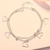 Pulseira Quadrada Única Escovada com Superfície Fosca Estilo Japonês e Coreano Doce Simples Moda Versátil Estudante Pulseira Fresca