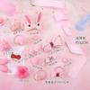 Cuerda para el cabello para niños coreanos Accesorios para el cabello Pinza para el cabello para niñas Set de gomas para bebé Corona de princesa Sello pequeño para el cabello Flor para el cabello Cuerda para el cabello