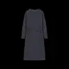 Vestido Largo de Estilo Ol para Mujer, Estilo Nuevo Primavera 2026, Cuello Redondo, Patchwork, Rayas, Lazo para Cintura