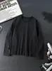Camiseta Redonda de Manga Larga para Niños y Niñas Estilo Primavera y Otoño Blanca Rosa Negra Azul Capa Base Básica 2821