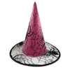 Sombrero de Halloween Tocado Sombrero de Bruja Colorido Puntiagudo Sombrero de Bruja de Pascua Sombrero Mágico de Harry Potter Mago