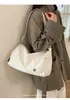 Nova bolsa de ombro único, bolsa transversal casual para o dia a dia, bolsa simples de grande capacidade para homens e mulheres, bolsa de cor sólida estilo casual