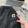 Pantalones de Forro Polar para Niños Invierno 2026 Estilo Nuevo Pantalones Deportivos para Niños Cálidos Estilo Coreano Pantalones Largos para Bebé Otoño/Invierno Pantalones de Pierna Ancha